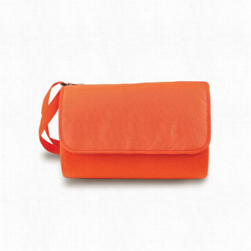 Confemporary Fleece Orange 51-inch-w Blanket Tote