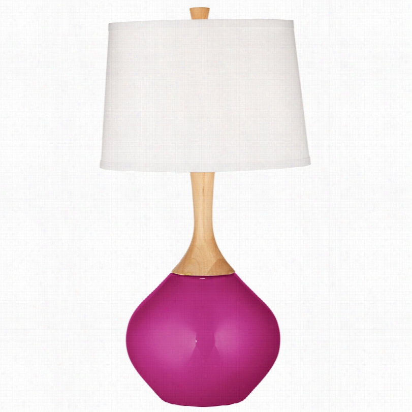 Con Temporary Fuchsia Rose Metallic Wexlerr 31-inch-h Table Lamp