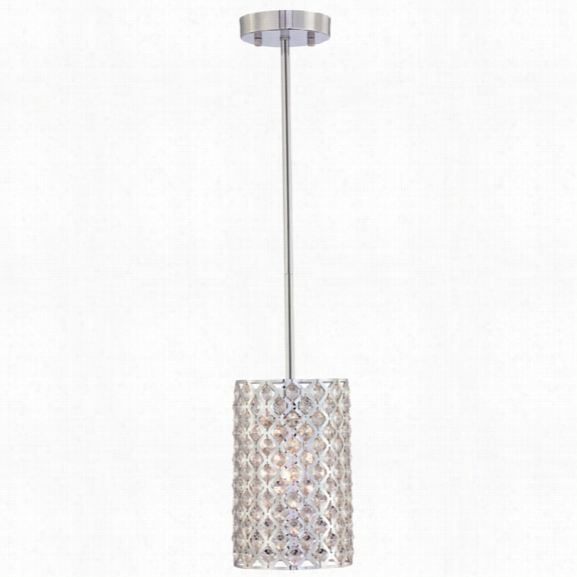 Contemporary Glitz Crystal And Chrome  Possini Euro Design Pendant