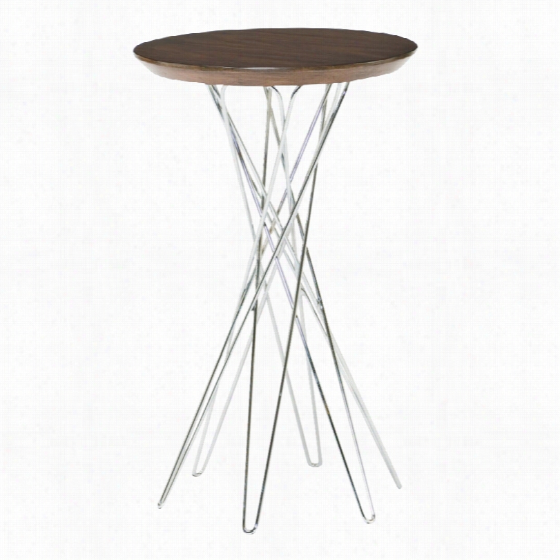 Contemporary Hammar Hidden Treasures Martini Wire  23-inch-h Accent Table