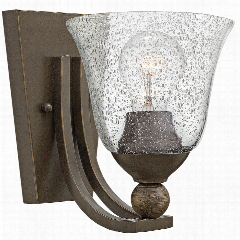 Contemporary Hinkley Bolka 8 1/2"" High Olde Bronze Wall Sconce