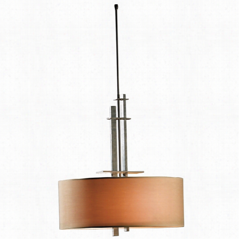 Contemporary Hubbardton Forge Smoke With Doeskinpendant Channdelier