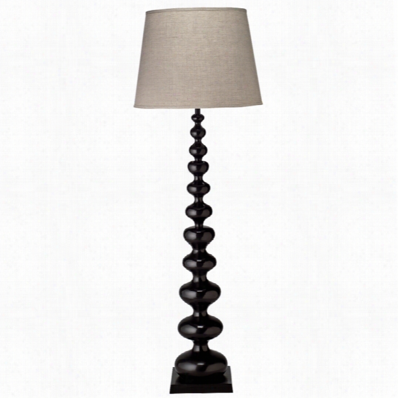 Contemporqry Jamie Young Mulholland Bold Black 72-inch-h Floor Lamp