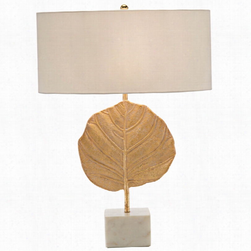 Contemporary John Richard Golden Leaf 31-inch-h Table Lamp