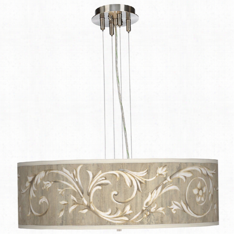 Contempora Ry Laurel Court Giclee 24-inch-w Pendant Chandelier