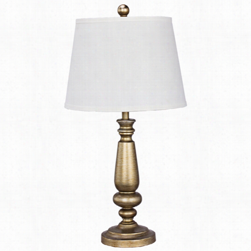 Contemporary Louisburg Anntique Gold Metal 26-inch-h Table Lamp