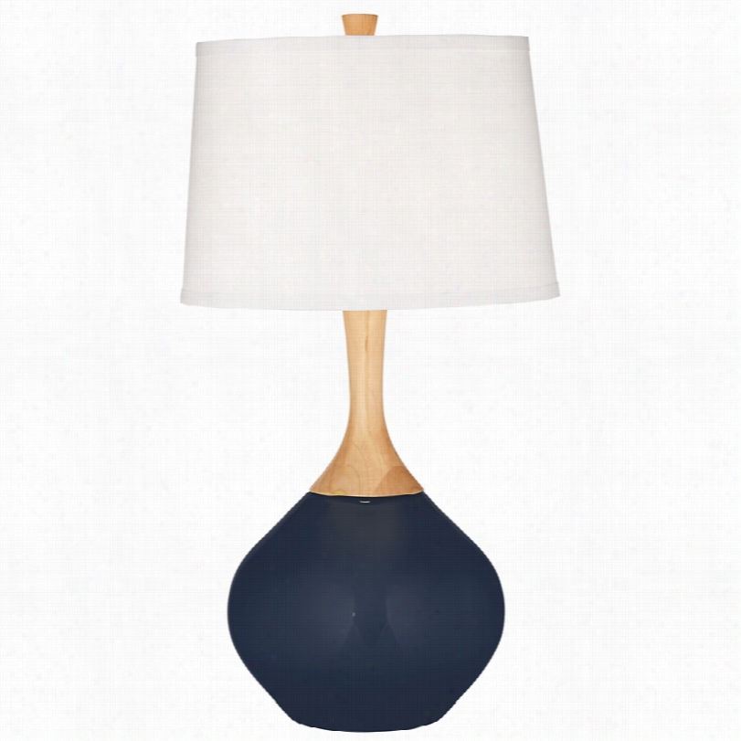 Con Ttemporary Naval Blue Wexler 31-inch-h Table Lamp