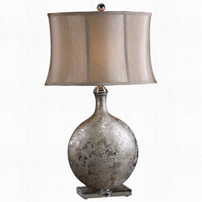 Contemporary Navelli Silver With Bronze Shade Uttermo St Table Lamp