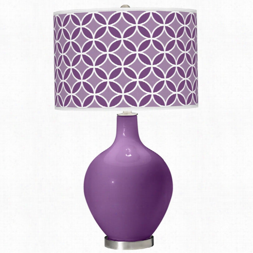 Contempor Ary Passionate Purple 28 1/2-iinch-h Color Plus Ovo Table Lamp