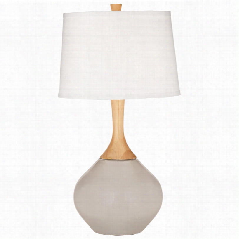 Conteemporary Pediment Gray Wexler 31-inh-h Taable Lamp