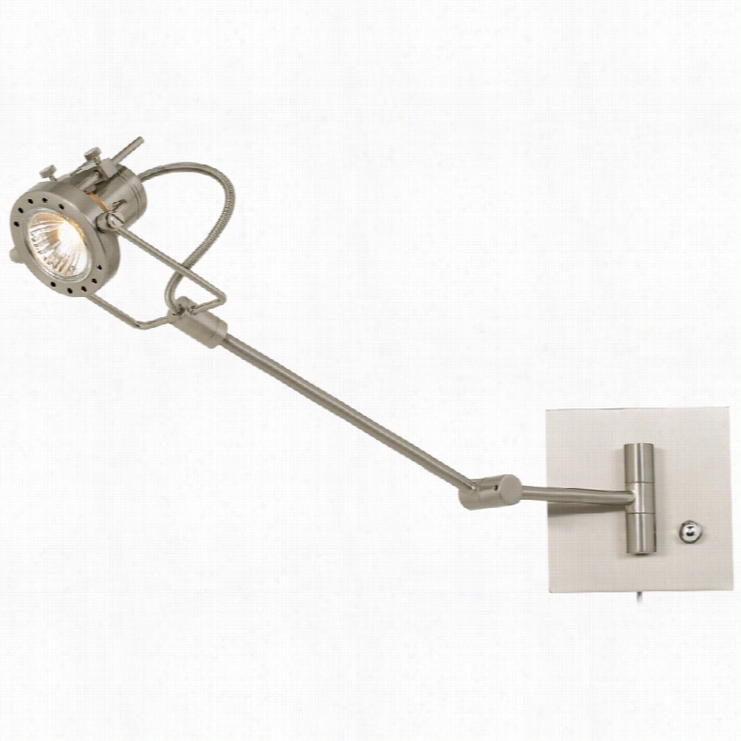 Contemporar Polished Steel Single Spotlight Wall Lamp