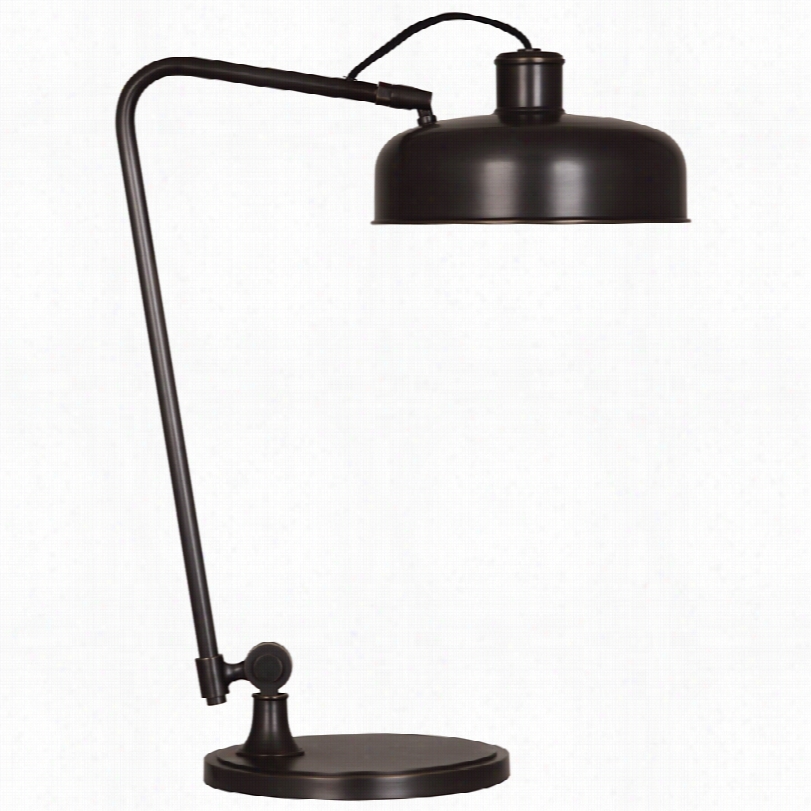 Contemporary Robert Abbey Albert Bronze Adjustable Pharmacy Desk Lamp