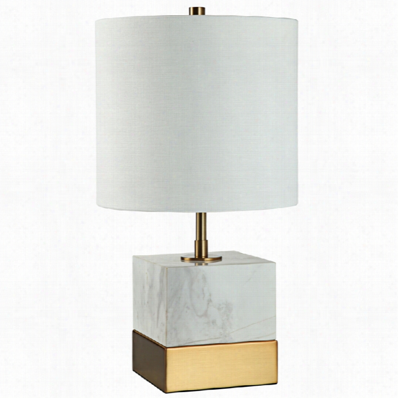 Contmeporary Rockport Marble And Brass 17 1/2-inch-h True Table Lamp