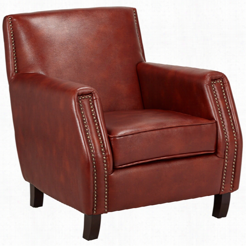 Contemporary Rossmore Columbia Berry 34-inch-hh  Armchair