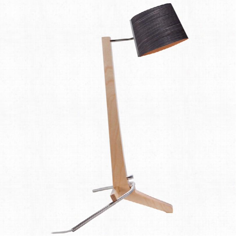 Contemporar Silva Baltic Birch And Ebony 21 1/2-inch-h Cerno Table Lamp