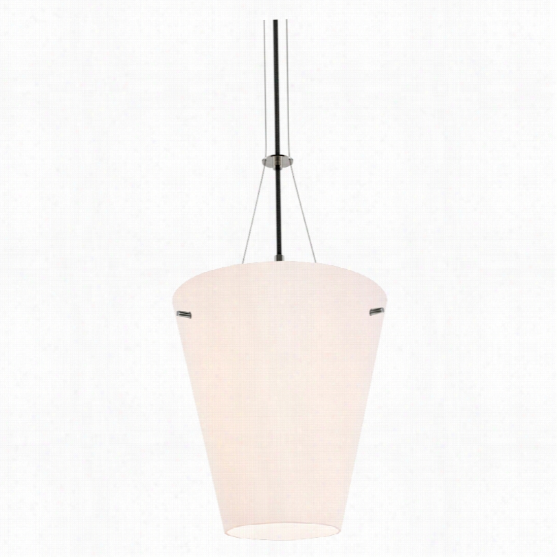 Contemporary Sonneman Vogue Polished Nickl Modern Pendant Light