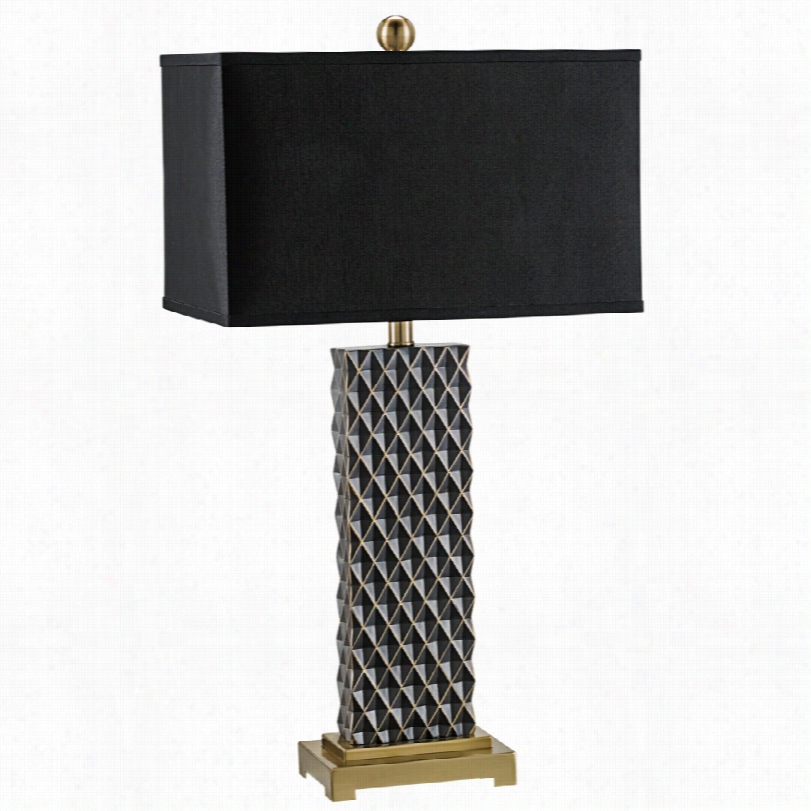 Contemporary Venturi Black Rectangular Currey And Company Synopsis Lamp