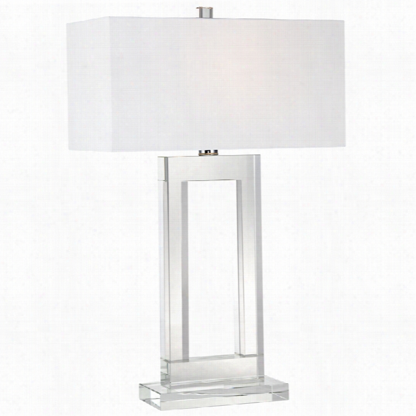 Contemporary Vienna Full Spectrum Window Crystal 9-inch-h Table Lamp