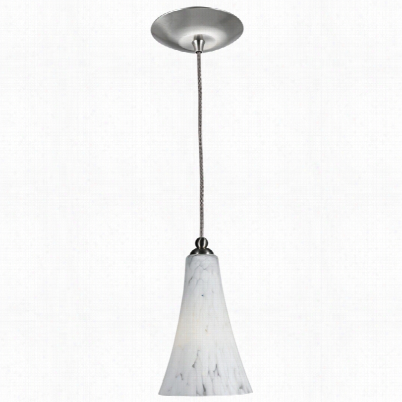 Contemporary Happy Cone Glasx Brushed Seel Modern Mini Pendant