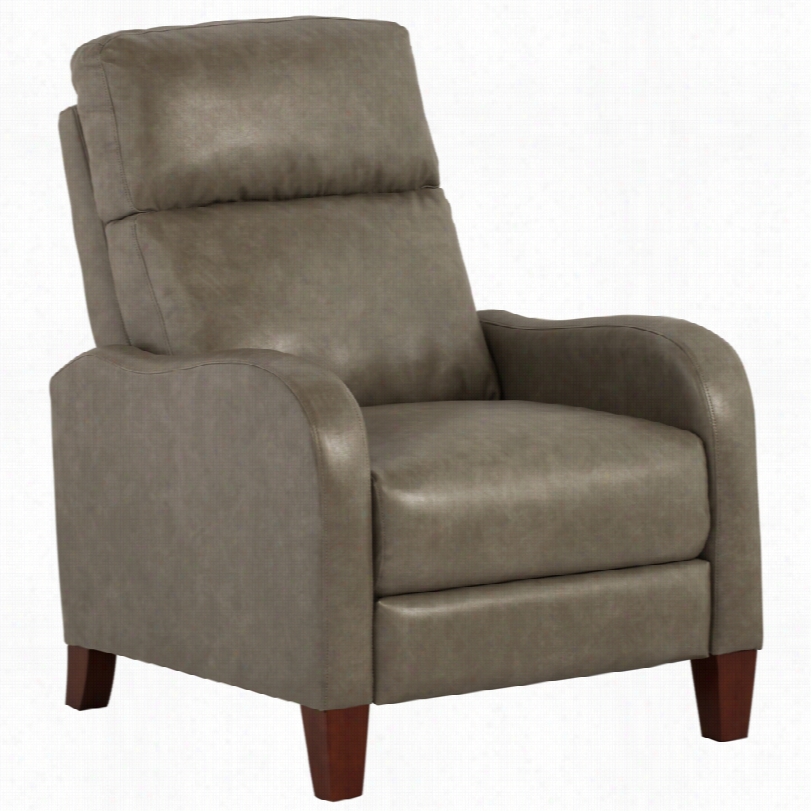 Contemporary Zeus Chelsea Egret 3-way Bonded Leather Rceliner Chair