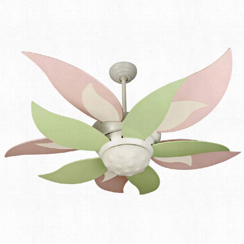 Craftmade Bloom Ceiling Fa N With Light - 52"" Pink And Green