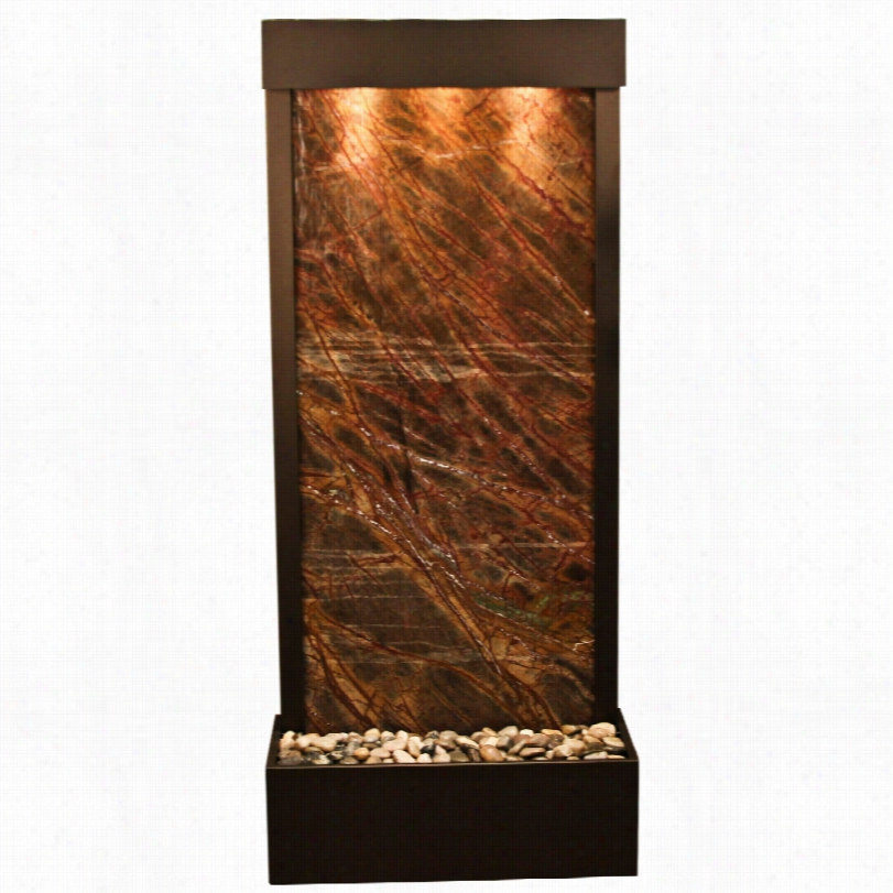 Adaptation River Brown Marble Bronze Indoor Fountain