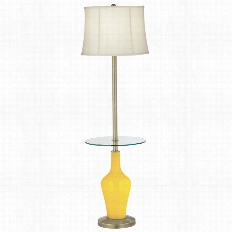 Transitional Color Plus␞ Anya Citrus Tray Table Flo Or Lamp