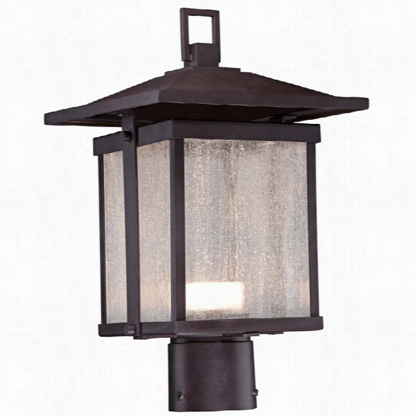 Transitional Hillsdale Dorian Bronze Led Outdoor Post Light