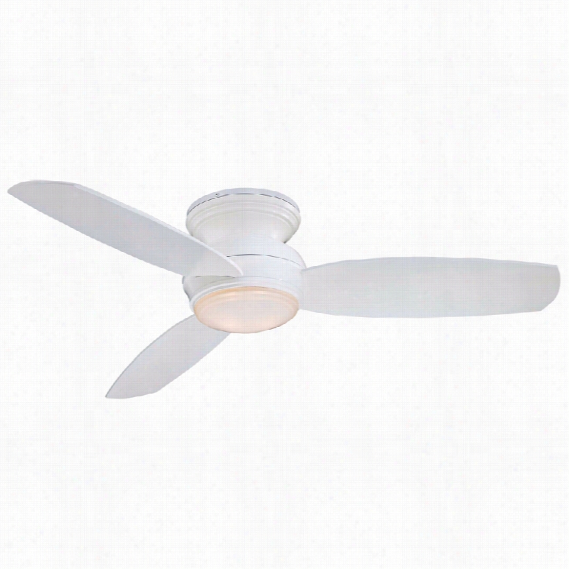 Transitional Minka Aire Concepf Outdoor Ceiling Fan - 44"" White