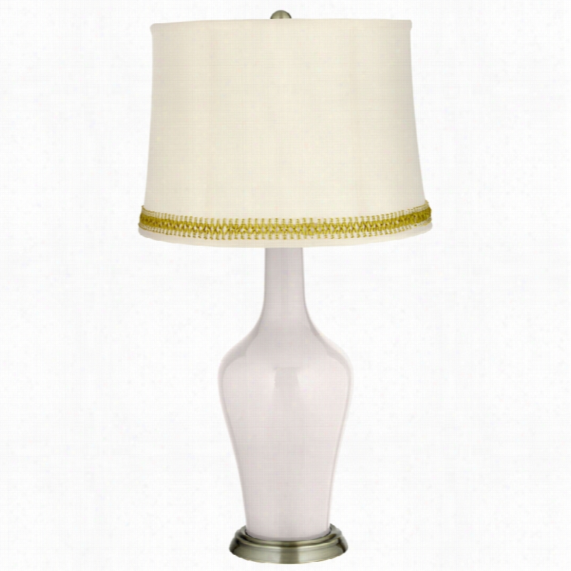 Transitional Mart White Brass Anya Table Lamp With Open Weave Trim