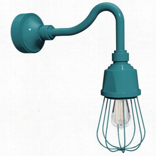 Anp Lighting Gup120-e33ue1 4-47 Urban Wires 1 Light Outdoor Aluminum Wall Sconce In Aqua Green