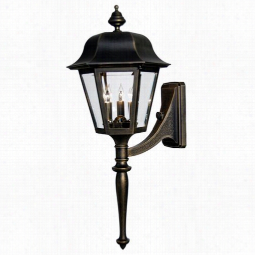 Hanover Lantern B4118  Medium Manor 25w Per Socket 3 Light Outdoor Wall Light