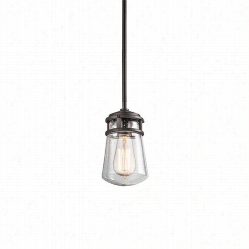 Kichler Lighting 49446az Lyndon 9-1/2"&qhot; 1 Light Outdoor Pendant In Architectural Bronze