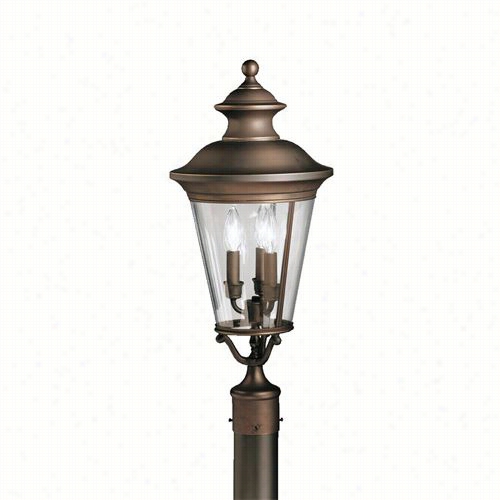 Kichler Lighting 9547oz Eau Claire 3 Light Outdoor Post Lantern