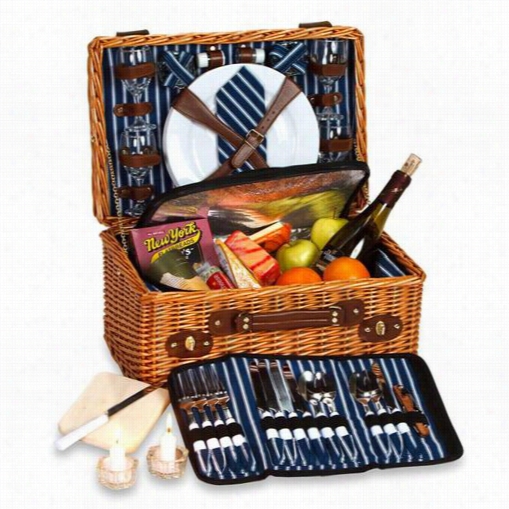 Picnic Plus Psb-467 Wynberrie 4 Person Picnic Basket