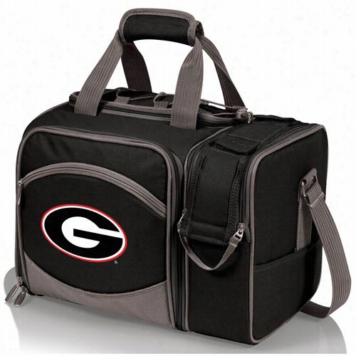 Picnic Time 508-233-175-184-0 Malibu Universityy O F  Georgia Bulldogs Digital Print Tote In Black