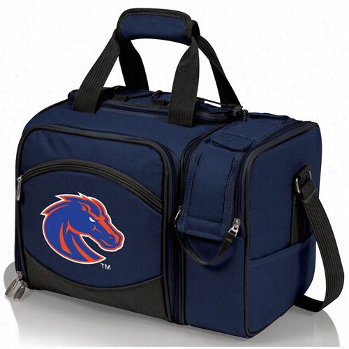 Picnic Time 508-2 3-915-702-0 Malibu Boise State Brroncos Embroidered Tote In Navy