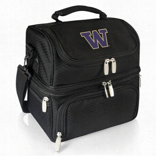 Picnic Time 512-80-175-624-0 Pranzo University Of Washington Digital Print Personal Cooler In Black