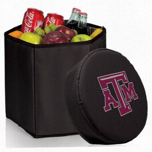 Picnic Time 596-00-179_55640 Texas A And M Aggies Digital Print Bongo Cooler And Seat In Black