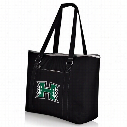 Picnic Time 598-00-175-294-0  Tahoe U Of Hawaii Warriors Digital Print Beach Bag In Black