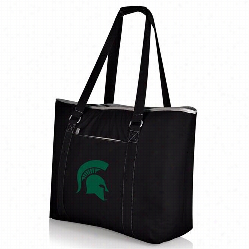 Picnic Time 598-00-175-354-0 Tahoe Michigan State Spartans Digital Print Beach Bag In Black