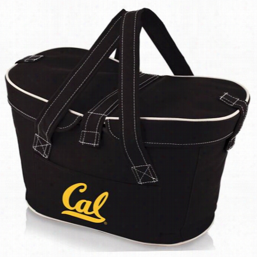 Picnic Time 599-00-179-074--0 Mercado University Of California Berkeley Golden Bears/cal Digitalpribt Basket In Black