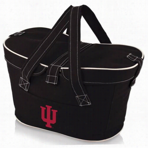 Picnic Occasion 599-00-179-674-0 Mercado Indiana Universiity Hoosiers Digital Print Basket In Black