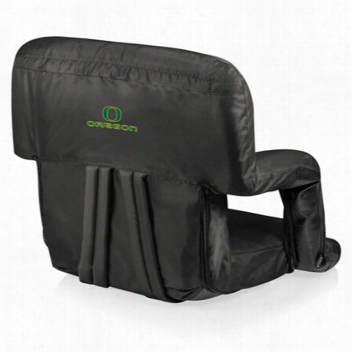 Picnic Time 618-00-179-474-0 Venttura University Of Oregon Duks Digital Print Seat In Black