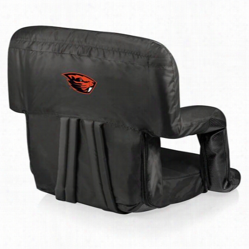 Picnic Time 618-00-179-484-0 Ventura Oregon State Beavers Digital Print Seat In Black