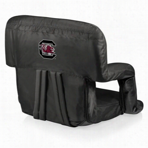 Picnic Time 618-00-179-524-0 Ventura Univerrsity Of South Carolina Gamecocks Digital Print Seat In Black