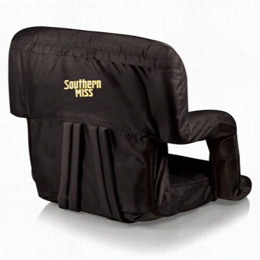 Picnic Time 618-00-179-744-0 Ventura Southern Miss Golden Egles Digiatl Print Seat In Black