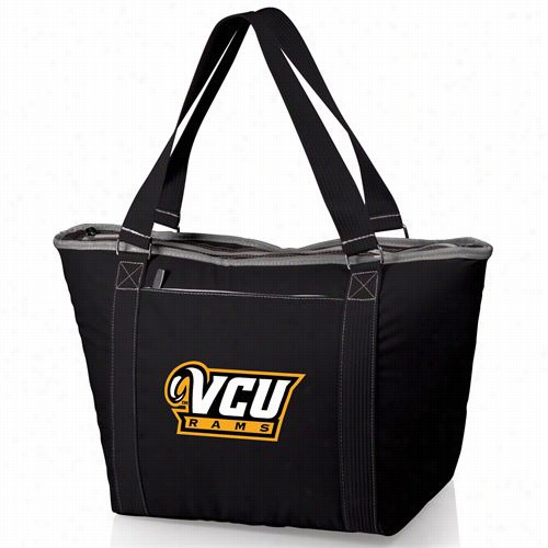 Picnic Time 619-0-175-954-0 Topanga Virginia Commonwealth University Rams Digital Print Cooler Tote N Black