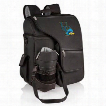 Picnic Time 641-00-175-114-0 Turizmo University Of Delaware Blue Hens Digital Print Backpack In Black