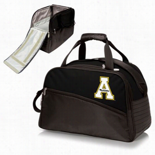 Picnic Time 671-00-175-794-0 Stratus Appalachian State Mountaineers Digital Print Duffel Ba In Black